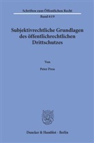 Peter Preu - Subjektivrechtliche Grundlagen des öffentlichrechtlichen Drittschutzes.