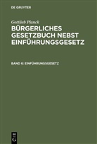 Gottlieb Planck - Gottlieb Planck: Bürgerliches Gesetzbuch nebst Einführungsgesetz - Band 6: Einführungsgesetz
