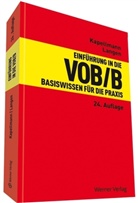 Klaus Kapellmann, Klaus D Kapellmann, Klaus D (Prof. Dr. Kapellmann, Klaus D. Kapellmann, Werner Langen, Werner (Pr Langen - Einführung in die VOB/B
