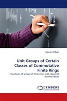 Maurice Oduor - Unit Groups of Certain Classes of Commutative Finite Rings