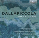Luigi Dallapiccola - Complete Songs, 2 Audio-CDs (Audiolibro)