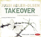 Jussi Adler-Olsen, Wolfram Koch - TAKEOVER. Und sie dankte den Göttern ..., 8 Audio-CD (Hörbuch)
