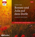 Gottfried Keller, Günter Strack - Romeo und Julia auf dem Dorfe, 1 Audio-CD, 1 MP3 (Audio book)