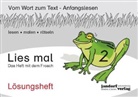 Ja Debbrecht, Jan Debbrecht, Peter Wachendorf - Lies mal! - 2: Das Heft mit dem Frosch, Lösungsheft