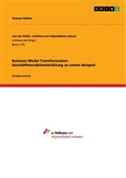 Thomas Richter - Business Model Transformation. Geschäftsmodellentwicklung an einem Beispiel