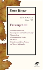 Ernst Jünger - Sämtliche Werke - 16: Fassungen. Tl.3