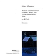 Robert Schumann, Ernst Herttrich - Andante und Variationen op. 46 Anh. B-Dur, für 2 Klaviere, 2 Violoncelli und Horn, Stimmensatz