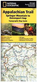 National Geographic Maps, National Geographic Maps - Trails Illust - National Geographic Topographic Map Guide Appalachian Trail, Springer Mountains to Davenport Gap