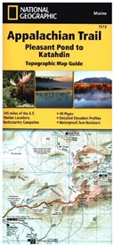 National Geographic Maps, National Geographic Maps - Trails Illust, National Geographic Maps - National Geographic Adventure Travel Map Pleasant Pond to Katahdin