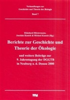 Ekkehard Höxtermann, Joachim Kaasch, Michael Kaasch - Berichte zur Geschichte und Theorie der Ökologie und weitere Beiträge zur 9. Jahrestagung der DGGTB in Neuburg a. d. Donau 2000