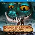 Cressida Cowell, Benedikt Weber - Drachenzähmen leicht gemacht - Wilde Piraten voraus!, 2 Audio-CDs (Hörbuch)