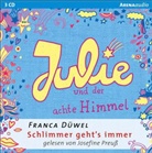 Franca Düwel, Josefine Preuß - Schlimmer geht's immer - Julie und der achte Himmel, 3 Audio-CDs (Audio book)