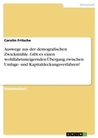 Carolin Fritsche - Auswege aus der demografischen Zwickmühle. Gibt es einen wohlfahrtssteigernden Übergang zwischen  Umlage- und Kapitaldeckungsverfahren?