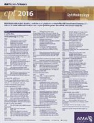 Ama, American Medical Association - CPT 2016 Express Reference Coding Card Ophthalmology
