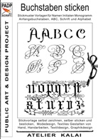 Atelier Kalai, Atelier-Kala, K-Winter Atelier-Kalai, Atelier Kalai, K-Winter Atelier-Kalai, K. Winter - PADP-SCRIPT-001 Buchstaben sticken