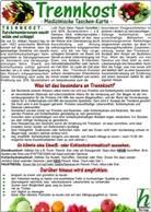 Verlag Hawelka - Trennkost - Medizinische Taschen-Karte