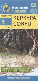 Wanderkarte Corfu