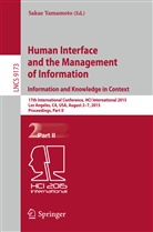 Saka Yamamoto, Sakae Yamamoto - Human Interface and the Management of Information. Information and Knowledge in Context