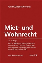 Peter Kovanyi, Helmut Würth, Madeleine Zingher - Miet- und Wohnrecht (f. Österreich). Bd.1