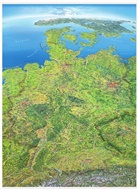 Panoramakarte Deutschland, Planokarte