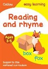 Easy Learning Collins, Collins Easy Learning, Collins Uk, Collins Uk - Reading and Rhyme Ages 35