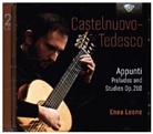 Mario Castelnuovo-Tedesco, Enea Leone - Appunti, Preludes and Studies op.210, 2 Audio-CDs (Livre audio)