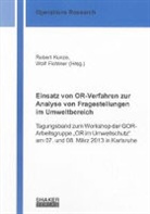 Fichtner, Wolf Fichtner, Rober Kunze, Robert Kunze - Einsatz von OR-Verfahren zur Analyse von Fragestellungen im Umweltbereich