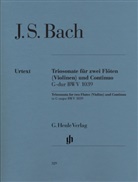 Johann Sebastian Bach, Hans Eppstein - Johann Sebastian Bach - Triosonate G-dur BWV 1039 für zwei Flöten und Continuo, mit rekonstruierter Fassung für zwei Violinen