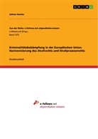 Adrian Hemler - Kriminalitätsbekämpfung in der Europäischen Union. Harmonisierung des Strafrechts und Strafprozessrechts