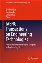 Sio-iong Ao, Sio-lon Ao, Sio-Long Ao, Len Gelman, Gi-Chul Yang - IAENG Transactions on Engineering Technologies