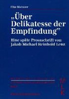 Elke Meinzer - Über Delikatesse der Empfindung