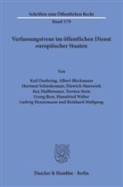 Alber Bleckmann, Albert Bleckmann, Kar Doehring, Karl Doehring, Ka Hailbronner, Kay Hailbronner... - Verfassungstreue im öffentlichen Dienst europäischer Staaten.