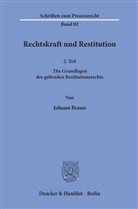Johann Braun - Rechtskraft und Restitution.