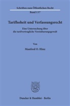 Manfred O Hinz, Manfred O. Hinz - Tarifhoheit und Verfassungsrecht.