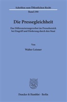 Walter Leisner - Die Pressegleichheit.