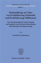 Friederike Schulenburg - Minderjährige als Täter von Kraftfahrzeug-Diebstahl und Kraftfahrzeug-Mißbrauch.