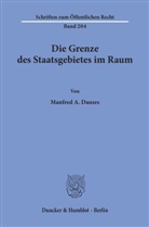 Manfred A Dauses, Manfred A. Dauses - Die Grenze des Staatsgebietes im Raum.