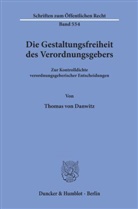 Thomas Von Danwitz - Die Gestaltungsfreiheit des Verordnungsgebers.