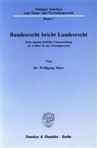 Wolfgang März - Bundesrecht bricht Landesrecht.