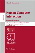 Masaak Kurosu, Masaaki Kurosu - Human-Computer Interaction: Users and Contexts