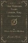 William Makepeace Thackeray - The Memoirs Barry Lyndon, Esq