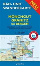 Rad- und Wanderkarte Mönchgut, Granitz, bis Bergen