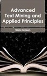 Mick Benson - Advanced Text Mining and Applied Principles