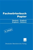 Casimir Katz - Fachwörterbuch Papier