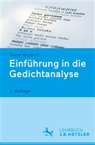 Dieter Burdorf - Einführung in die Gedichtanalyse; .