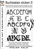 Atelier Kalai, K-Winter Atelier-Kalai, Atelie Kalai, K-Winter Atelier-Kalai, K. Winter, Kerstin Winter - PADP-Script 002: Buchstaben sticken II