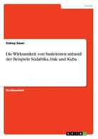 Sidney Sauer - Die Wirksamkeit von Sanktionen anhand der Beispiele Südafrika, Irak und Kuba