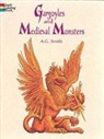 Coloring Books, Smith, A G Smith, A. G. Smith, Albert G. Smith - Gargoyles and Medieval Monsters Coloring Book