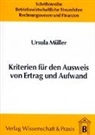 Ursula Müller - Kriterien für den Ausweis von Ertrag und Aufwand