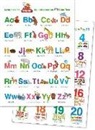 Fragenbär-Lernposter, Mein bärenstarkes ABC der Tiere (Hochformat) + Zahlen und Mengen von 1 bis 20 (Hochformat), 2 Poster